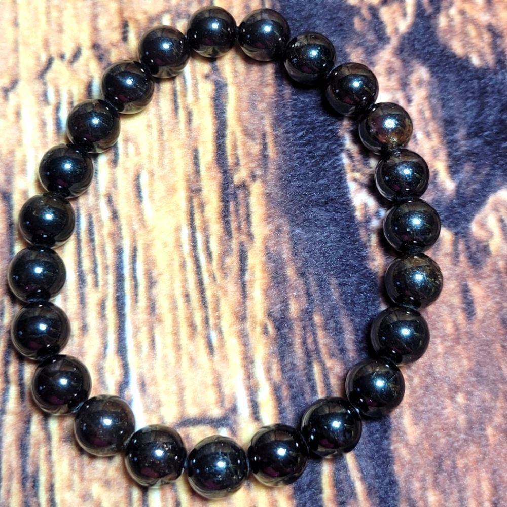 Red Garnet Beaded Bracelet
